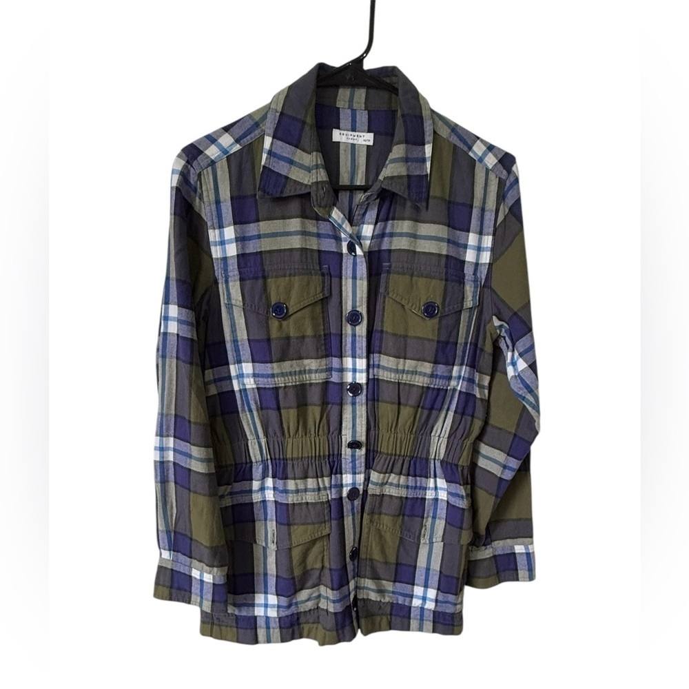 Equipment Femme Monroe Plaid Jacket Size XS